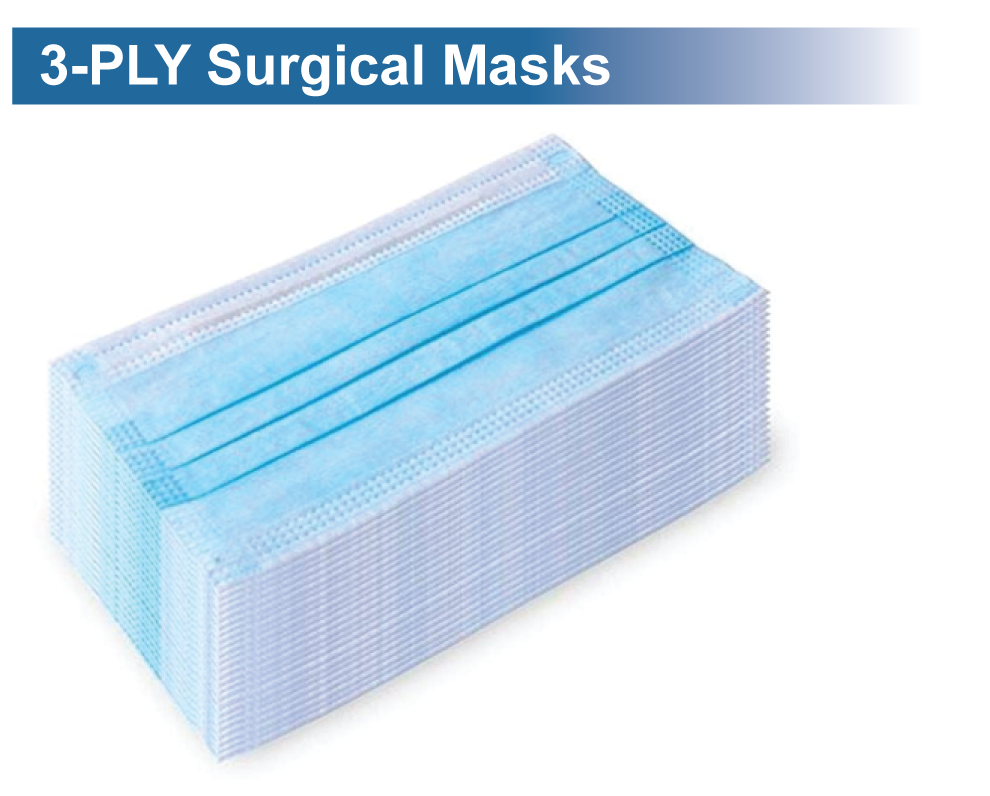 3-PLY Surgical Masks
